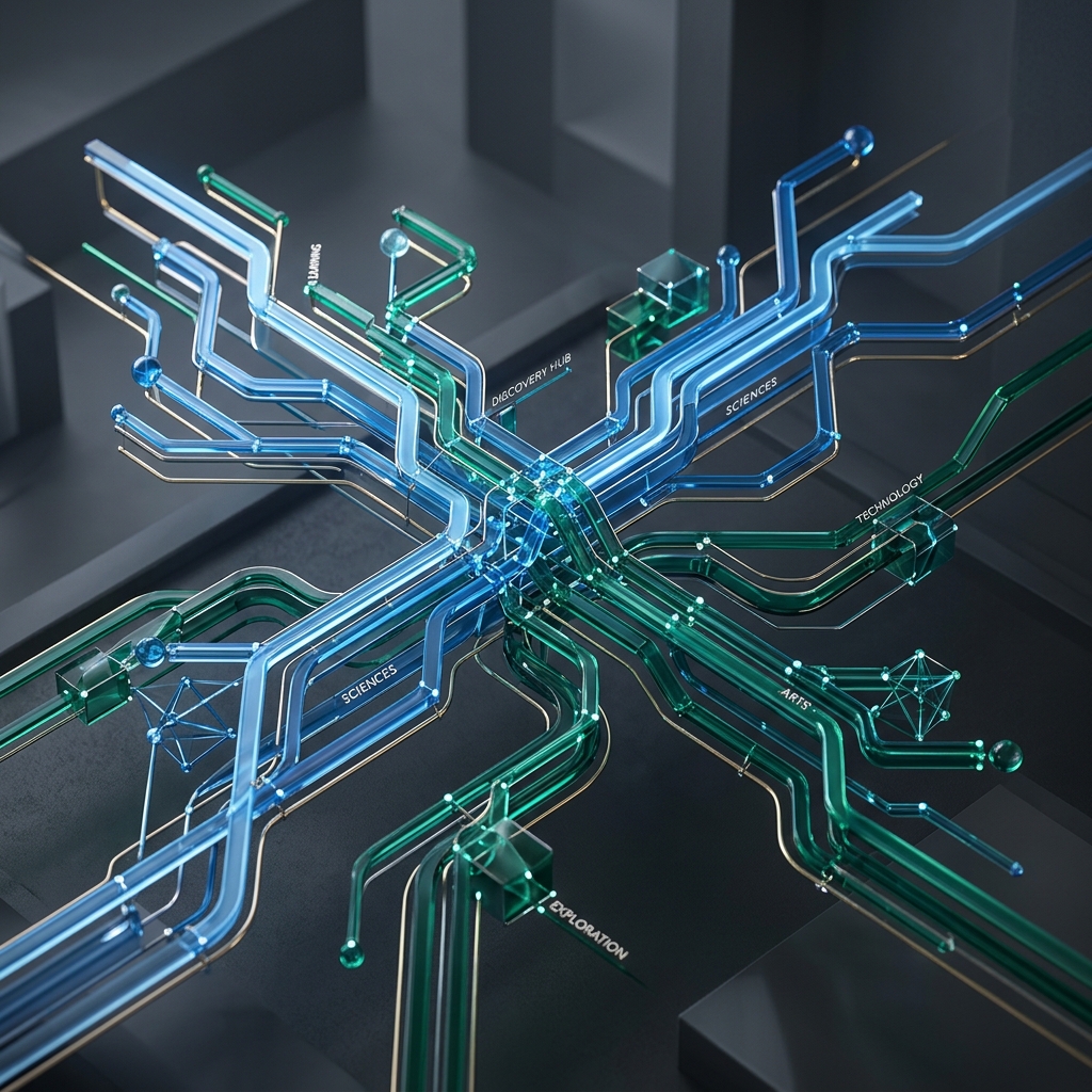 A connected pathway representing education choices